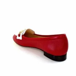 Elégant|Ballerines<Ivoire0200 Ballerines Ivoire 8002 For Cuir Blanc Rouge