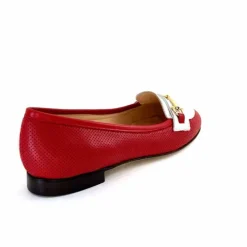 Elégant|Ballerines<Ivoire0200 Ballerines Ivoire 8002 For Cuir Blanc Rouge