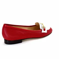 Elégant|Ballerines<Ivoire0200 Ballerines Ivoire 8002 For Cuir Blanc Rouge
