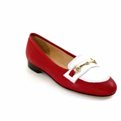 Elégant|Ballerines<Ivoire0200 Ballerines Ivoire 8002 For Cuir Blanc Rouge