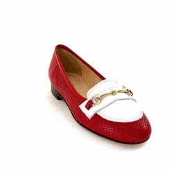 Elégant|Ballerines<Ivoire0200 Ballerines Ivoire 8002 For Cuir Blanc Rouge