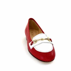 Elégant|Ballerines<Ivoire0200 Ballerines Ivoire 8002 For Cuir Blanc Rouge