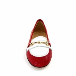 Elégant|Ballerines<Ivoire0200 Ballerines Ivoire 8002 For Cuir Blanc Rouge