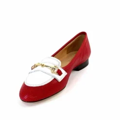 Elégant|Ballerines<Ivoire0200 Ballerines Ivoire 8002 For Cuir Blanc Rouge