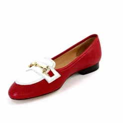 Elégant|Ballerines<Ivoire0200 Ballerines Ivoire 8002 For Cuir Blanc Rouge