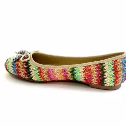 Fantaisie|Ballerines<Ivoire0317a Ballerines Ivoire 2201023 Raffia Multicolore