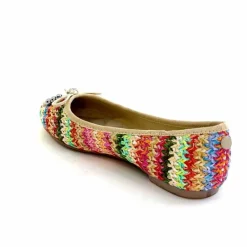 Fantaisie|Ballerines<Ivoire0317a Ballerines Ivoire 2201023 Raffia Multicolore