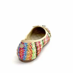 Fantaisie|Ballerines<Ivoire0317a Ballerines Ivoire 2201023 Raffia Multicolore