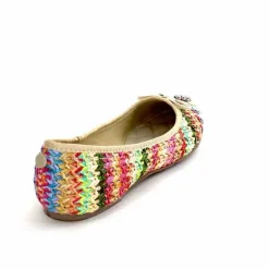 Fantaisie|Ballerines<Ivoire0317a Ballerines Ivoire 2201023 Raffia Multicolore