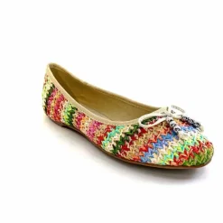 Fantaisie|Ballerines<Ivoire0317a Ballerines Ivoire 2201023 Raffia Multicolore