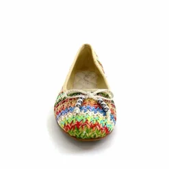 Fantaisie|Ballerines<Ivoire0317a Ballerines Ivoire 2201023 Raffia Multicolore