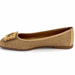 Féminin|Ballerines<382-ivoire Ballerines Ivoire 97574 tk2 Raffia Beige