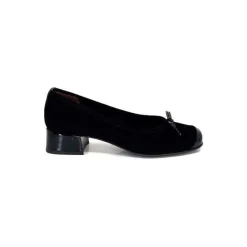 Elégant|Ballerines<Ivoire0036a Ballerines Ivoire Amarre Daim Noir