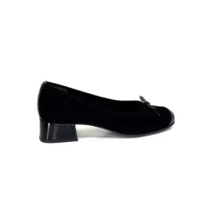 Elégant|Ballerines<Ivoire0036a Ballerines Ivoire Amarre Daim Noir