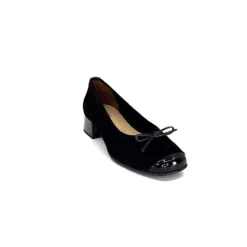 Elégant|Ballerines<Ivoire0036a Ballerines Ivoire Amarre Daim Noir