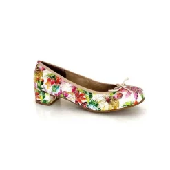 Fantaisie|Ballerines<Ivoire0036a Ballerines Ivoire Kat Azucena Cuir Imprimé Multicolore