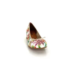 Fantaisie|Ballerines<Ivoire0036a Ballerines Ivoire Kat Azucena Cuir Imprimé Multicolore