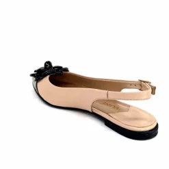 Féminin|Ballerines<398-ivoire Ballerines Ivoire M23099 Cuir Noir Beige