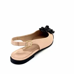 Féminin|Ballerines<398-ivoire Ballerines Ivoire M23099 Cuir Noir Beige