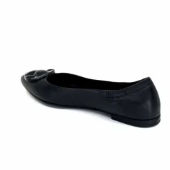 Basic|Ballerines<398-ivoire Ballerines Ivoire M24055 ZB Cuir Noir