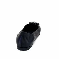 Basic|Ballerines<398-ivoire Ballerines Ivoire M24055 ZB Cuir Noir