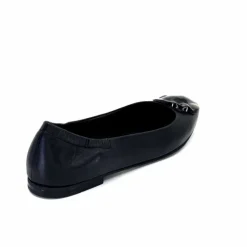 Basic|Ballerines<398-ivoire Ballerines Ivoire M24055 ZB Cuir Noir