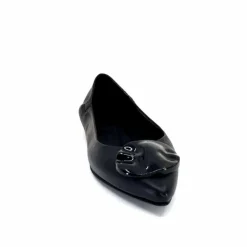 Basic|Ballerines<398-ivoire Ballerines Ivoire M24055 ZB Cuir Noir
