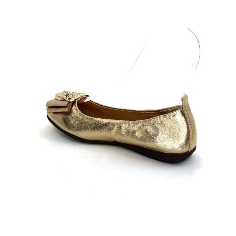 Bijoux|Ballerines<la ballerina Ballerines L2 234 T Cuir Dé Bijoux Or