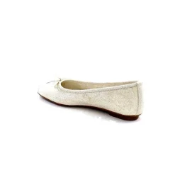 Basic|Ballerines<Requin Ballerines Reqins Hello Cuir Doré Blanc