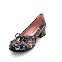 Féminin|Fantaisie<Sabrinas Ballerines 93100 Madeira Cuir Vernis Marine Motifs MultiColor Multicolore