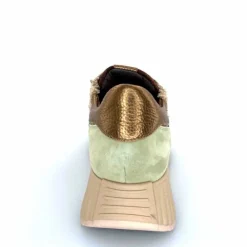 Sport Chic|Baskets<Softwaves Baskets à Plateforme 8.95.05/002 Daim Vert Marron