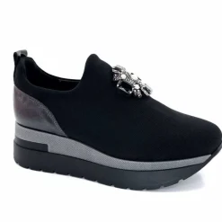 Sport Chic|Décontracté<Ivoire0130a Baskets à Plateformes Ivoire 9b5482 Textile Noir