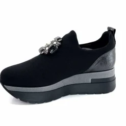 Sport Chic|Décontracté<Ivoire0130a Baskets à Plateformes Ivoire 9b5482 Textile Noir