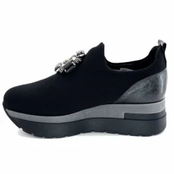 Sport Chic|Décontracté<Ivoire0130a Baskets à Plateformes Ivoire 9b5482 Textile Noir