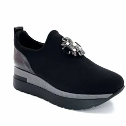 Sport Chic|Décontracté<Ivoire0130a Baskets à Plateformes Ivoire 9b5482 Textile Noir