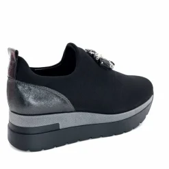 Sport Chic|Décontracté<Ivoire0130a Baskets à Plateformes Ivoire 9b5482 Textile Noir