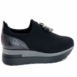 Sport Chic|Décontracté<Ivoire0130a Baskets à Plateformes Ivoire 9b5482 Textile Noir