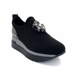 Sport Chic|Décontracté<Ivoire0130a Baskets à Plateformes Ivoire 9b5482 Textile Noir