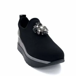 Sport Chic|Décontracté<Ivoire0130a Baskets à Plateformes Ivoire 9b5482 Textile Noir