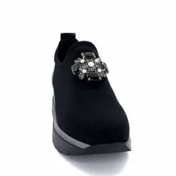 Sport Chic|Décontracté<Ivoire0130a Baskets à Plateformes Ivoire 9b5482 Textile Noir