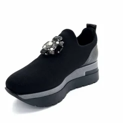 Sport Chic|Décontracté<Ivoire0130a Baskets à Plateformes Ivoire 9b5482 Textile Noir