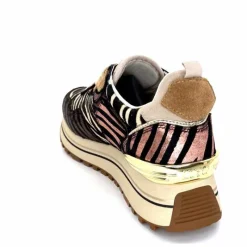 Sport Chic|Animalier<Liu.Jo Baskets à Plateformes Bf4001 Zèbre Rose Marron MarronRose