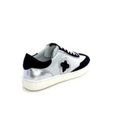 Décontracté|Baskets<Donna Carolina Baskets 51670 113 Cuir Blanc Daim Marine
