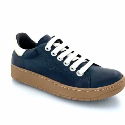 Basic|Baskets<Chacal Baskets Fermeture Eclair 6950 Cuir Doré Bleu
