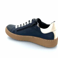 Basic|Baskets<Chacal Baskets Fermeture Eclair 6950 Cuir Doré Bleu