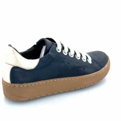 Basic|Baskets<Chacal Baskets Fermeture Eclair 6950 Cuir Doré Bleu