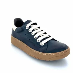 Basic|Baskets<Chacal Baskets Fermeture Eclair 6950 Cuir Doré Bleu