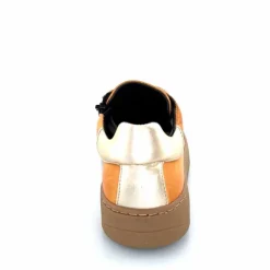 Décontracté|Baskets<Chacal Baskets Fermeture Eclair 6950 Cuir Moutarde Doré Jaune