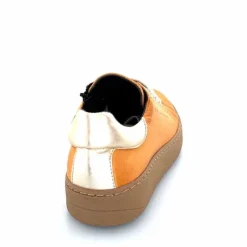 Décontracté|Baskets<Chacal Baskets Fermeture Eclair 6950 Cuir Moutarde Doré Jaune