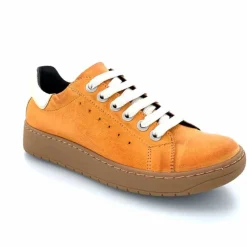 Décontracté|Baskets<Chacal Baskets Fermeture Eclair 6950 Cuir Moutarde Doré Jaune